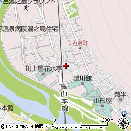 岐阜県下呂市湯之島172周辺の地図
