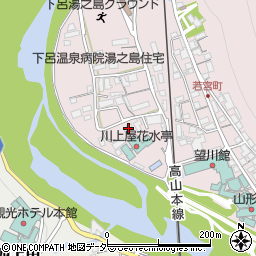 岐阜県下呂市湯之島32周辺の地図