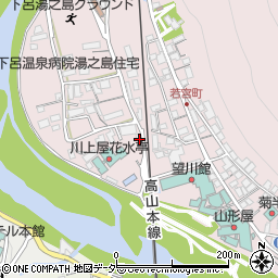 岐阜県下呂市湯之島28周辺の地図
