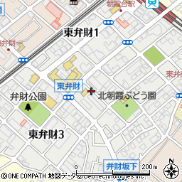 埼玉県朝霞市東弁財周辺の地図