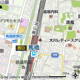 日高屋 JR馬橋東口店周辺の地図