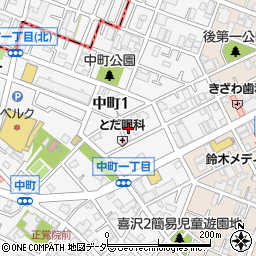 埼玉県戸田市中町1丁目15-23周辺の地図