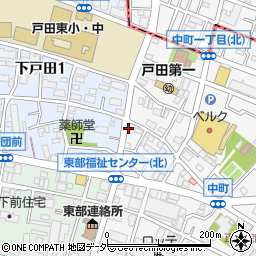 読売センター　戸田周辺の地図