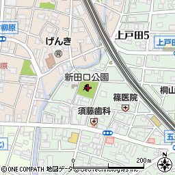 新田口公園周辺の地図