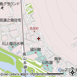 岐阜県下呂市湯之島231周辺の地図