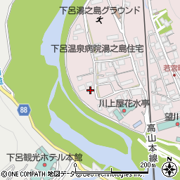 岐阜県下呂市湯之島45周辺の地図