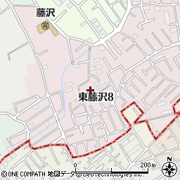 埼玉県入間市東藤沢8丁目周辺の地図