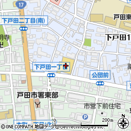 ダイソースーパーベルクス戸田店周辺の地図