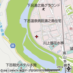 岐阜県下呂市湯之島47周辺の地図