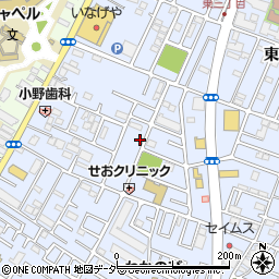 埼玉県新座市東2丁目周辺の地図