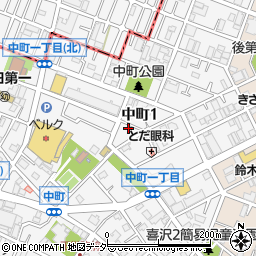 埼玉県戸田市中町1丁目14-17周辺の地図