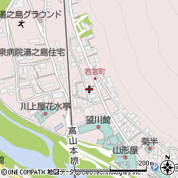 岐阜県下呂市湯之島168周辺の地図