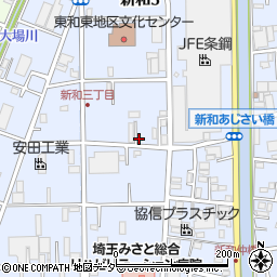 埼玉県三郷市新和3丁目415-2周辺の地図
