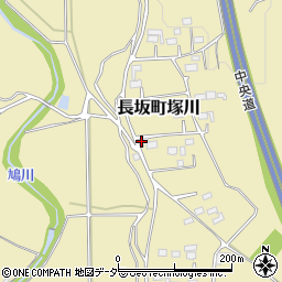 山梨県北杜市長坂町塚川1414周辺の地図