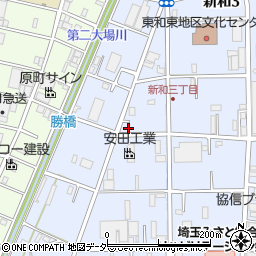 埼玉県三郷市新和3丁目350周辺の地図