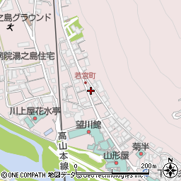 岐阜県下呂市湯之島230周辺の地図