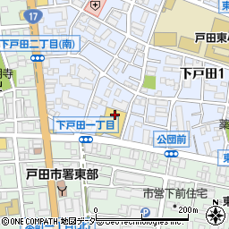 ベルクス戸田店周辺の地図