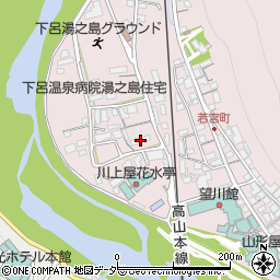 岐阜県下呂市湯之島152周辺の地図