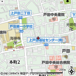 埼玉県戸田市上戸田2丁目46-2周辺の地図