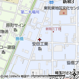 埼玉県三郷市新和3丁目352周辺の地図