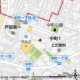 埼玉県戸田市中町1丁目14-30周辺の地図