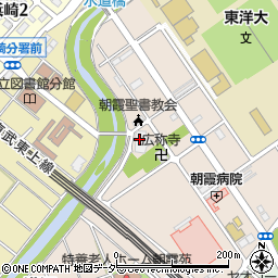 朝霞市斎場周辺の地図