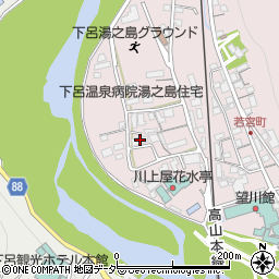 岐阜県下呂市湯之島138周辺の地図