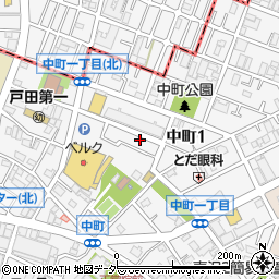 埼玉県戸田市中町1丁目14-38周辺の地図