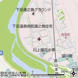 岐阜県下呂市湯之島198周辺の地図