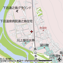 岐阜県下呂市湯之島155周辺の地図