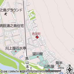 岐阜県下呂市湯之島228周辺の地図
