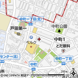 埼玉県戸田市中町1丁目14-26周辺の地図