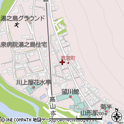 岐阜県下呂市湯之島221周辺の地図