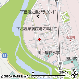岐阜県下呂市湯之島137周辺の地図