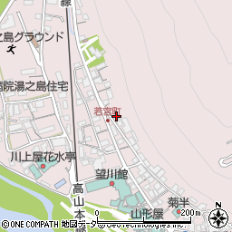 岐阜県下呂市湯之島225周辺の地図