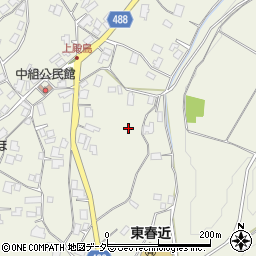 長野県伊那市東春近中組周辺の地図