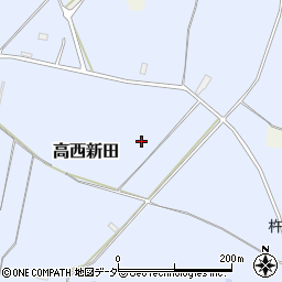 千葉県印西市高西新田周辺の地図