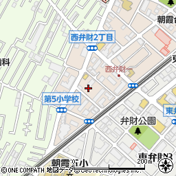 埼玉県朝霞市西弁財2丁目周辺の地図