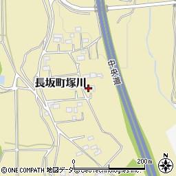 山梨県北杜市長坂町塚川1429周辺の地図