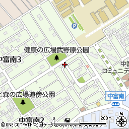 埼玉県所沢市中富南周辺の地図