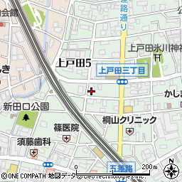 埼玉県戸田市上戸田5丁目11-8周辺の地図