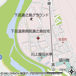 岐阜県下呂市湯之島125周辺の地図