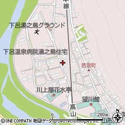 岐阜県下呂市湯之島157周辺の地図