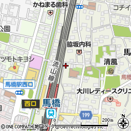 千葉県松戸市馬橋322-1周辺の地図