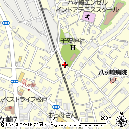 千葉県松戸市八ケ崎8丁目38周辺の地図
