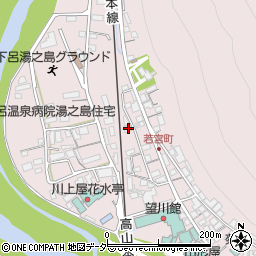 岐阜県下呂市湯之島165周辺の地図