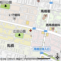 セブンイレブン松戸西馬橋広手町店周辺の地図