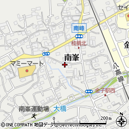 埼玉県入間市南峯196周辺の地図