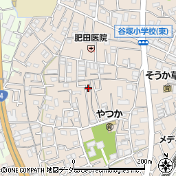 埼玉県草加市谷塚町1129周辺の地図