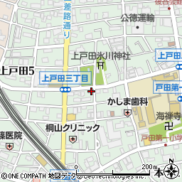 埼玉県戸田市上戸田3丁目16-1周辺の地図